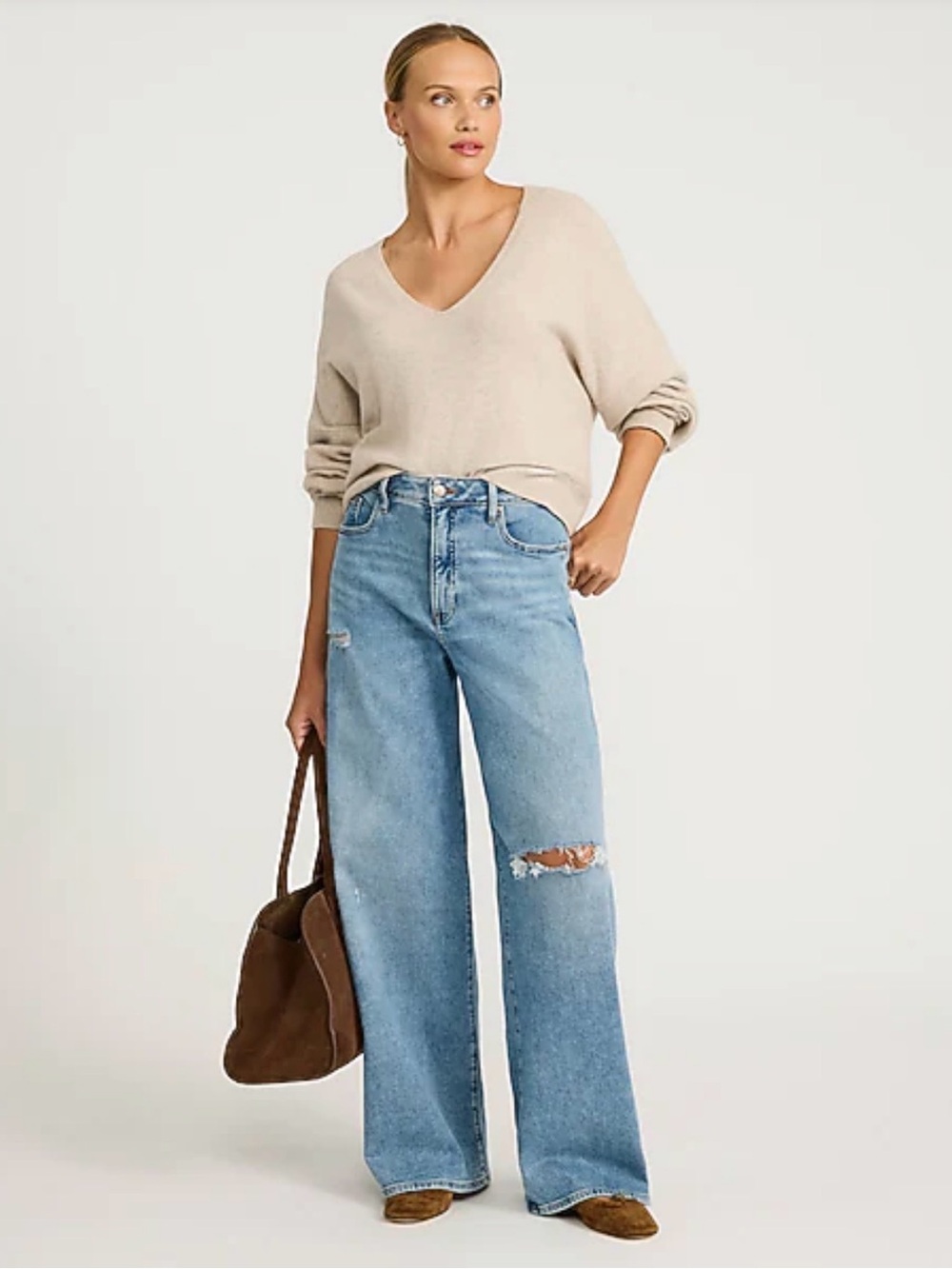 Express Baggy Low Rise Stretch Jeans